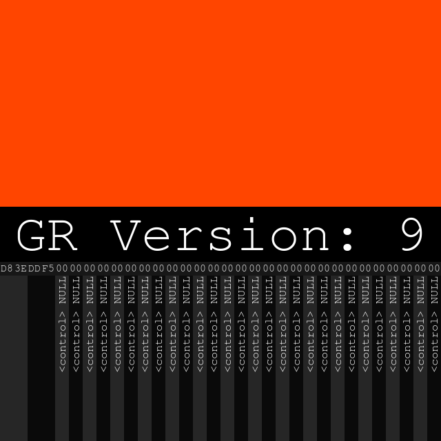 (invalid utf8) (GR version 9)